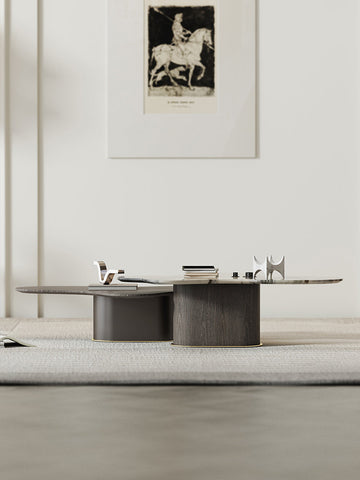Baines Coffee Table Set, Marble