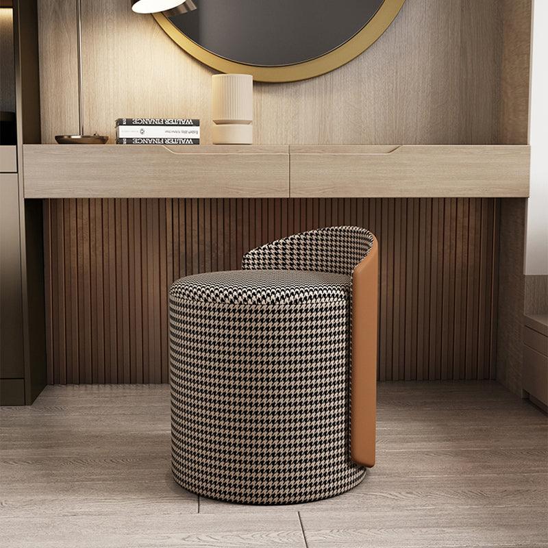 Morgan Ottoman Footstool, Dressing Table Stool, White