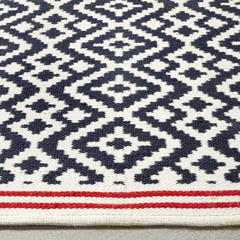 Aztec Blue Outdoor Rug