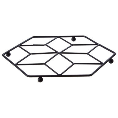 Vertex Contour Matte Black Trivet
