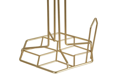 Vertex Kitchen Roll Holder With Matte Gold Finish