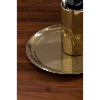 Miressa Brass Finish Large Serving Plate