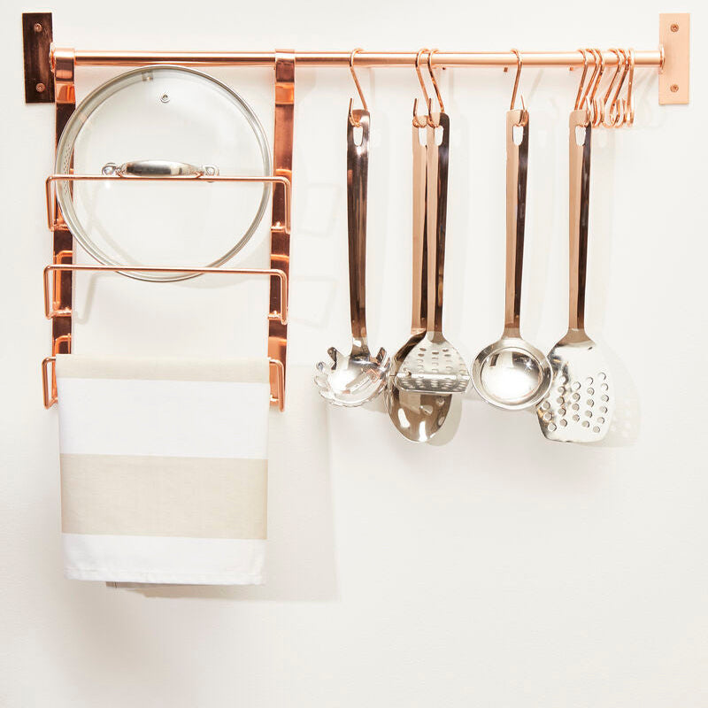 Sorello Set Of 10 Rose Gold Hanging Hooks