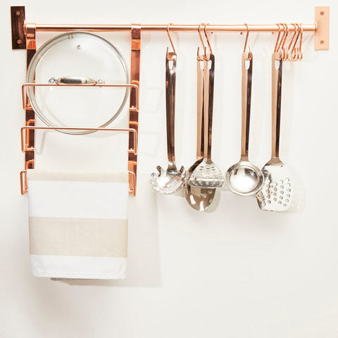 Sorello Set Of 10 Rose Gold Hanging Hooks