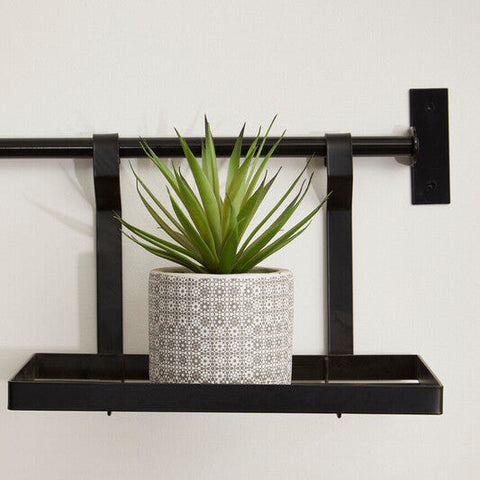 Sorello Matt Black Single Shelf Storage Rack