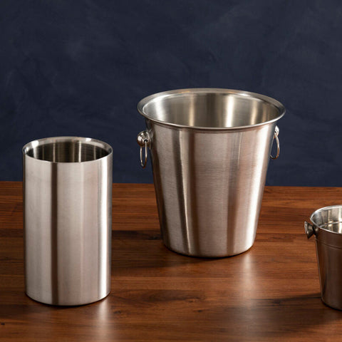 Dakota Stainless Steel Shiny Finish Ice Bucket