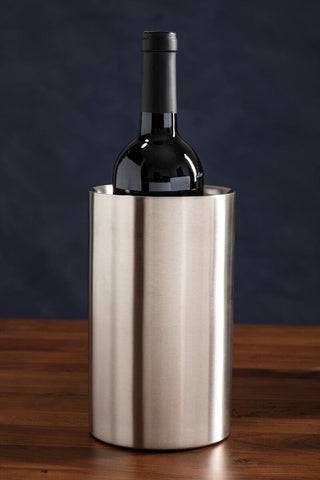 Dakota Stainless Steel Brushed Finish Wine Cooler