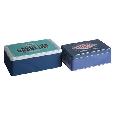 Paice Set Of 2 Hot Rod Storage Tins
