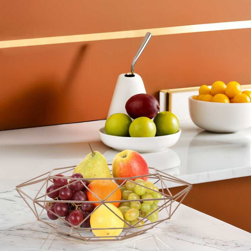 Vertex Pink Finish Fruit Basket