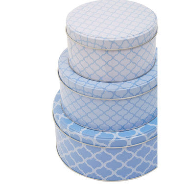 Set Of Three Kensington Storage Tins