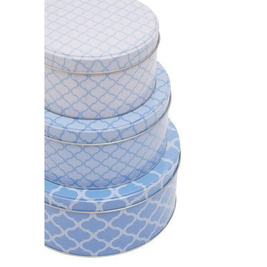 Set Of Three Kensington Storage Tins