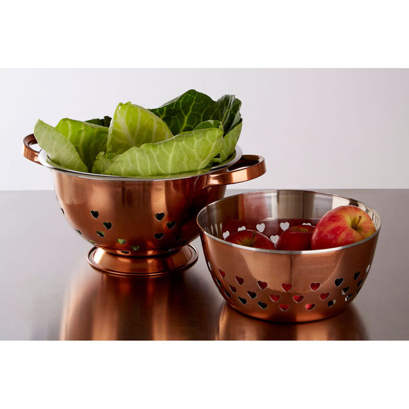 Hollis Hearts Design Rose Gold Bowl