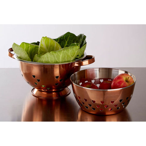 Hollis Hearts Design Rose Gold Bowl