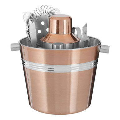 Mixology 7 Piece Bar Set in Rose Gold Finish