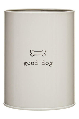 Adore Pets Grey Dog Food Storage Canister