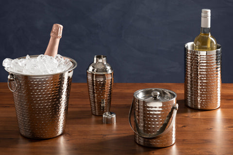 Mixology Stainless Steel Hammered Effect 500Ml Cocktail Shaker