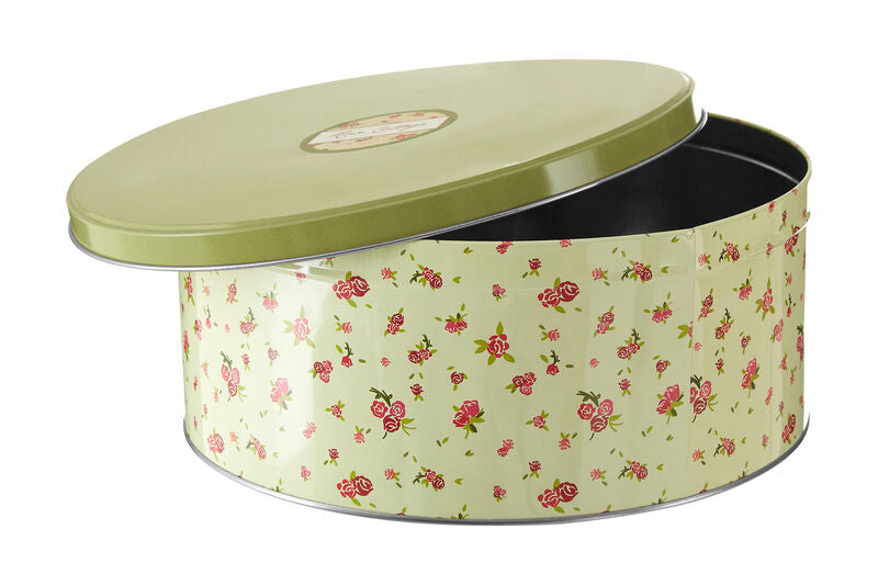 Rose Cottage Set Of Three Round Storage Tins