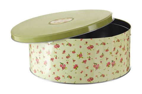 Rose Cottage Set Of Three Round Storage Tins