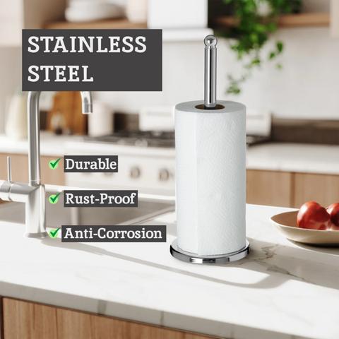 Hirano Chrome Kitchen Roll Holder