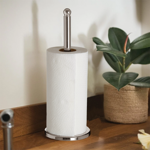 Hirano Chrome Kitchen Roll Holder