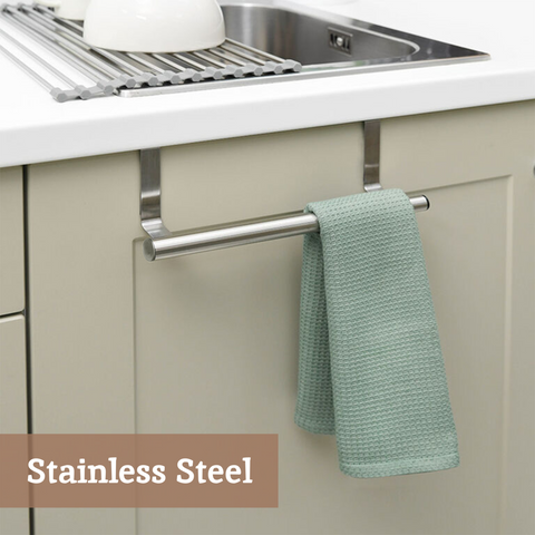 Over Door Kitchen Towel Hanging Rail