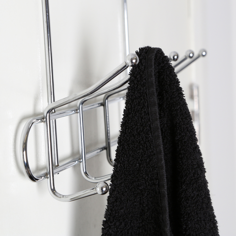 Chic Deluxe Chrome 10 Hook Over Door Hanger