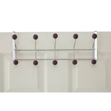 Jaxen Purple Balls Ten Hook Over Door Hanger