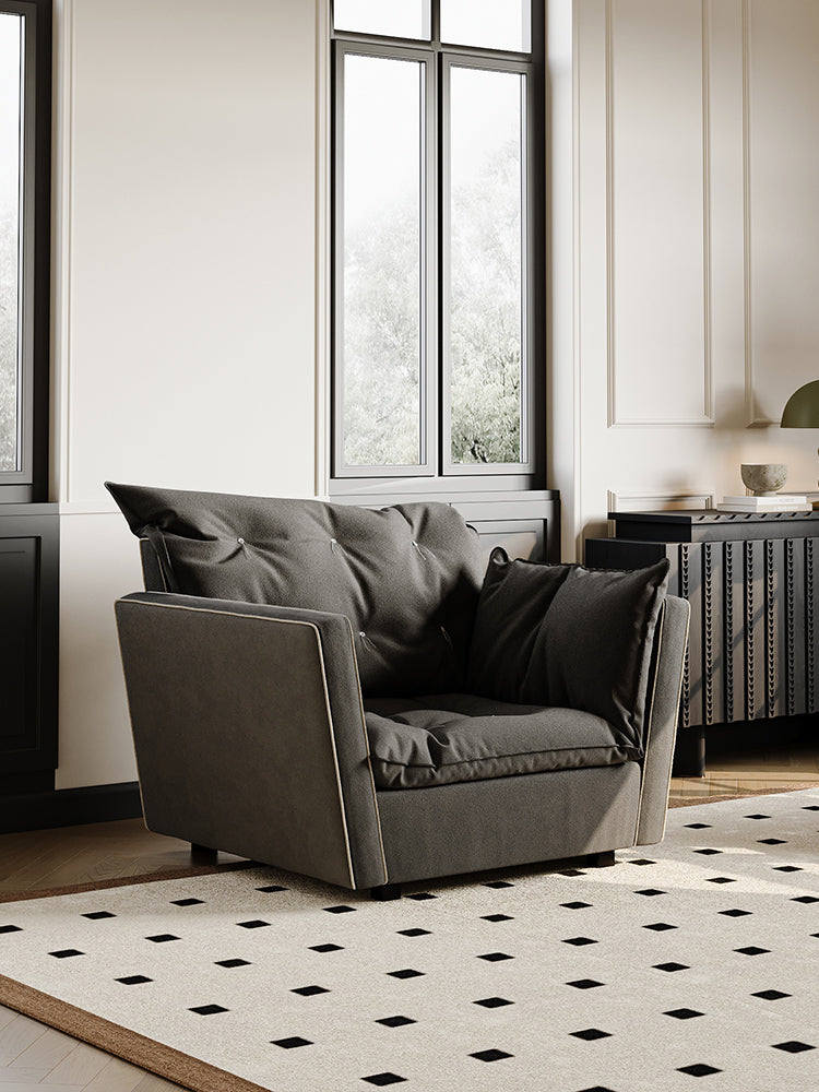 Sorrento Sofa - Chair, Black