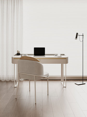 Otto Office Desk - White Sintered Stone｜ DC Concept