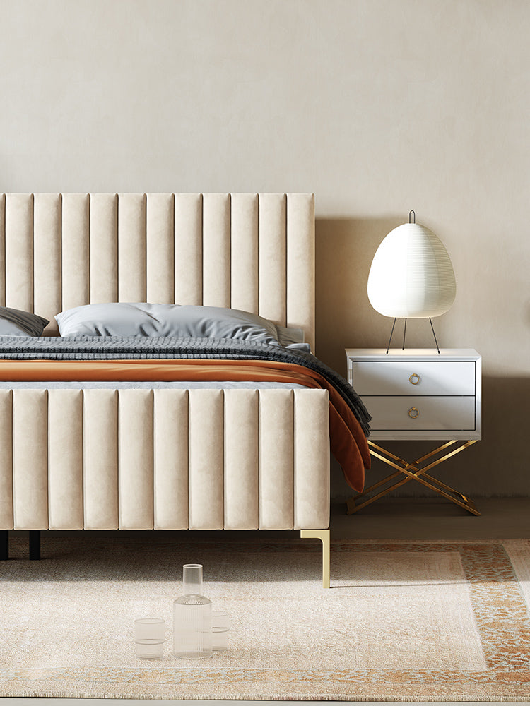 Babbie King Size / Super King Size Bed, Velvet