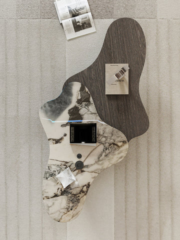 Baines Coffee Table Set, Marble