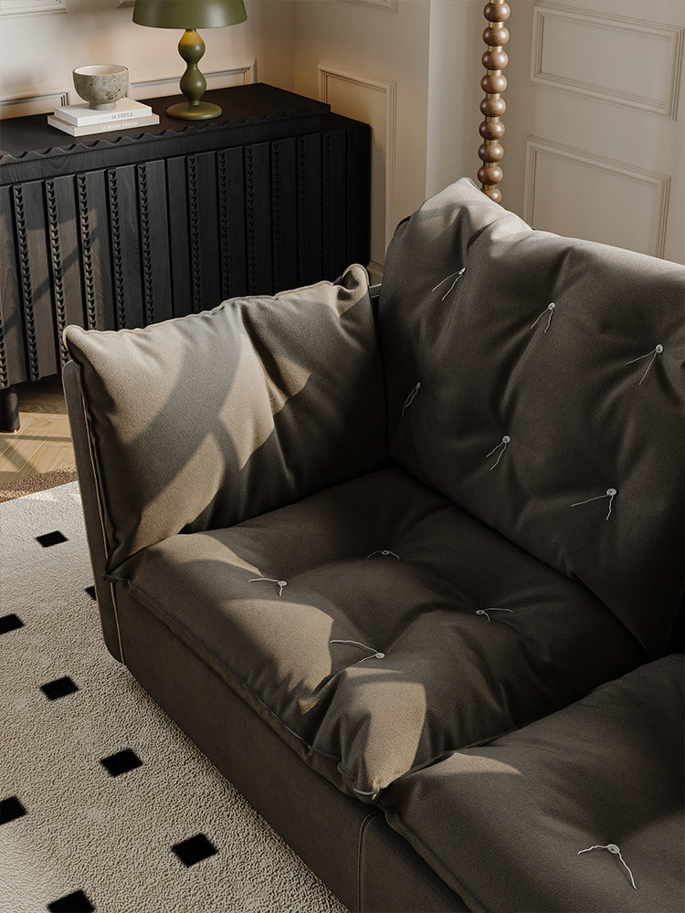 Sorrento Sofa - Chair, Black