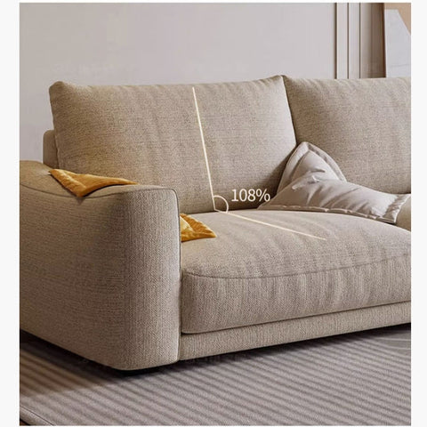 Caleb Modern Two Seater, Three Seater, Four Seater Sofa, Cotton Linen