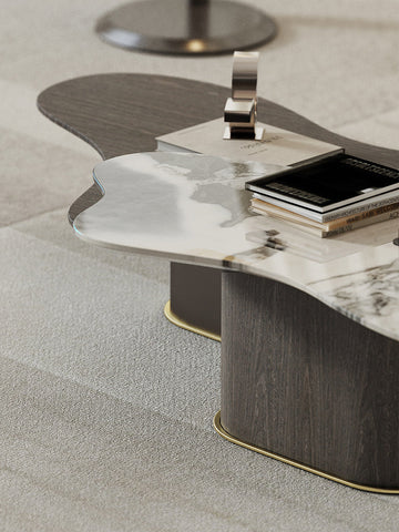 Baines Coffee Table Set, Marble