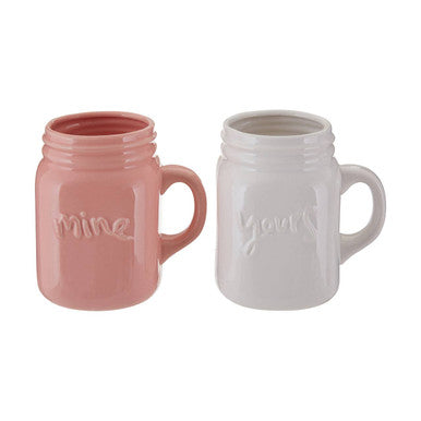 Pretty Things Set Of Yours and Mine Mugs