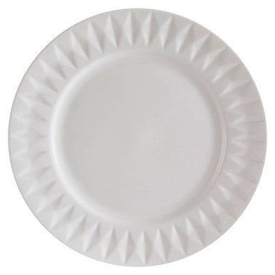 Avie 16 Pc Embossed Geo Dinner Set