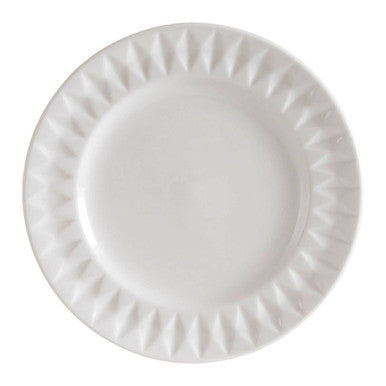 Avie 16 Pc Embossed Geo Dinner Set