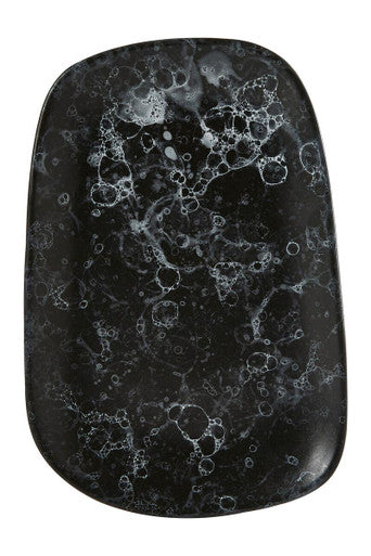 Hygge Small Black Marble Effect Serving Platter