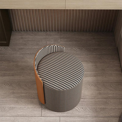 Morgan Ottoman Footstool, Dressing Table Stool, White