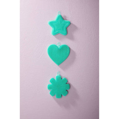 Mimo Set of 3 Teal Silicone Dish Scrubbers
