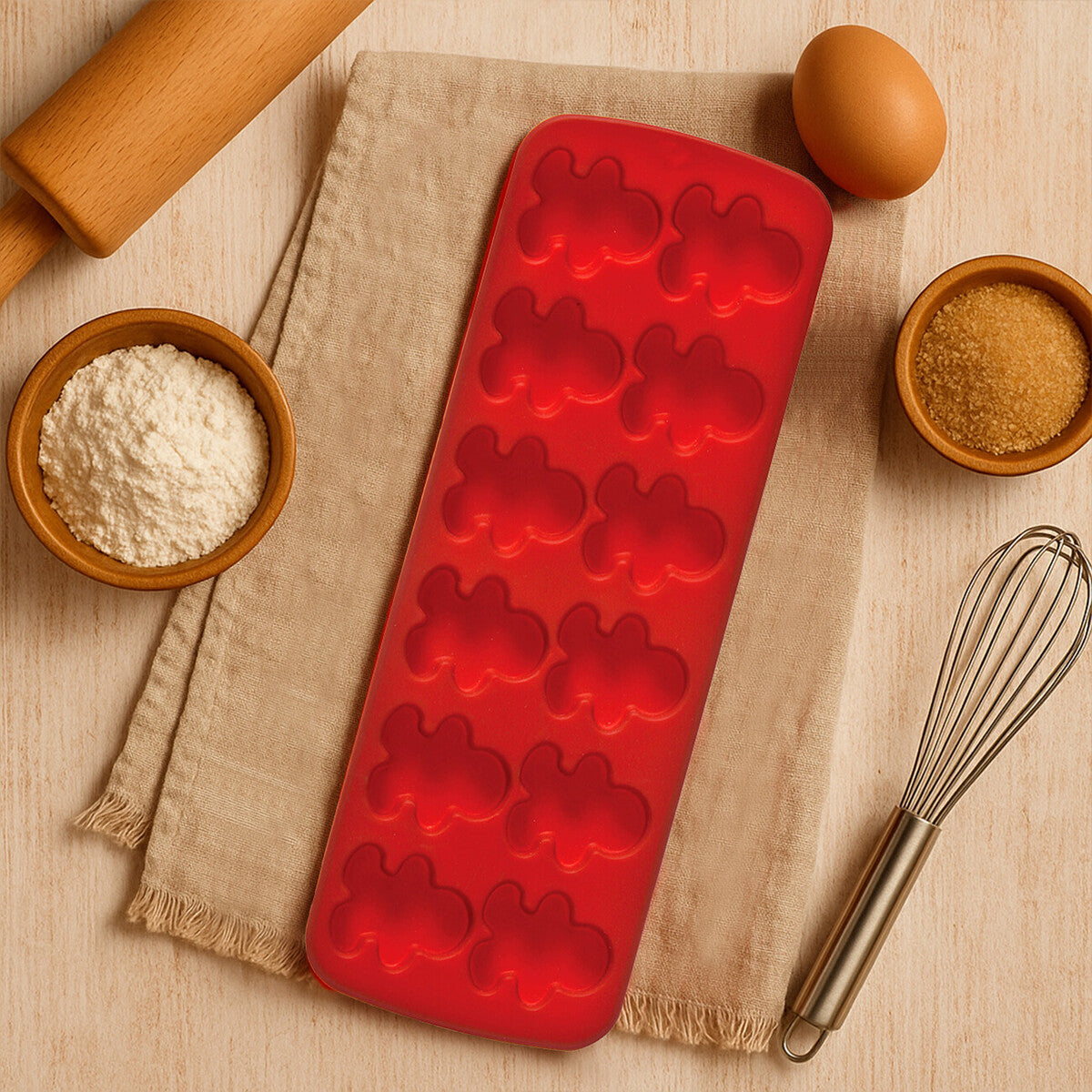 Silicone 12 Gingerbread Men Cake Chocolate Mould