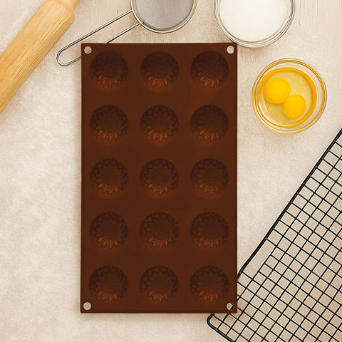 15 Flower Shape Silicone Chocolate Mould