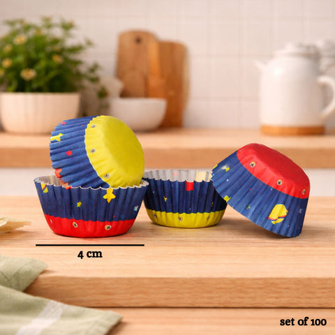 Rocket 100Pc Mini Cupcake Cases