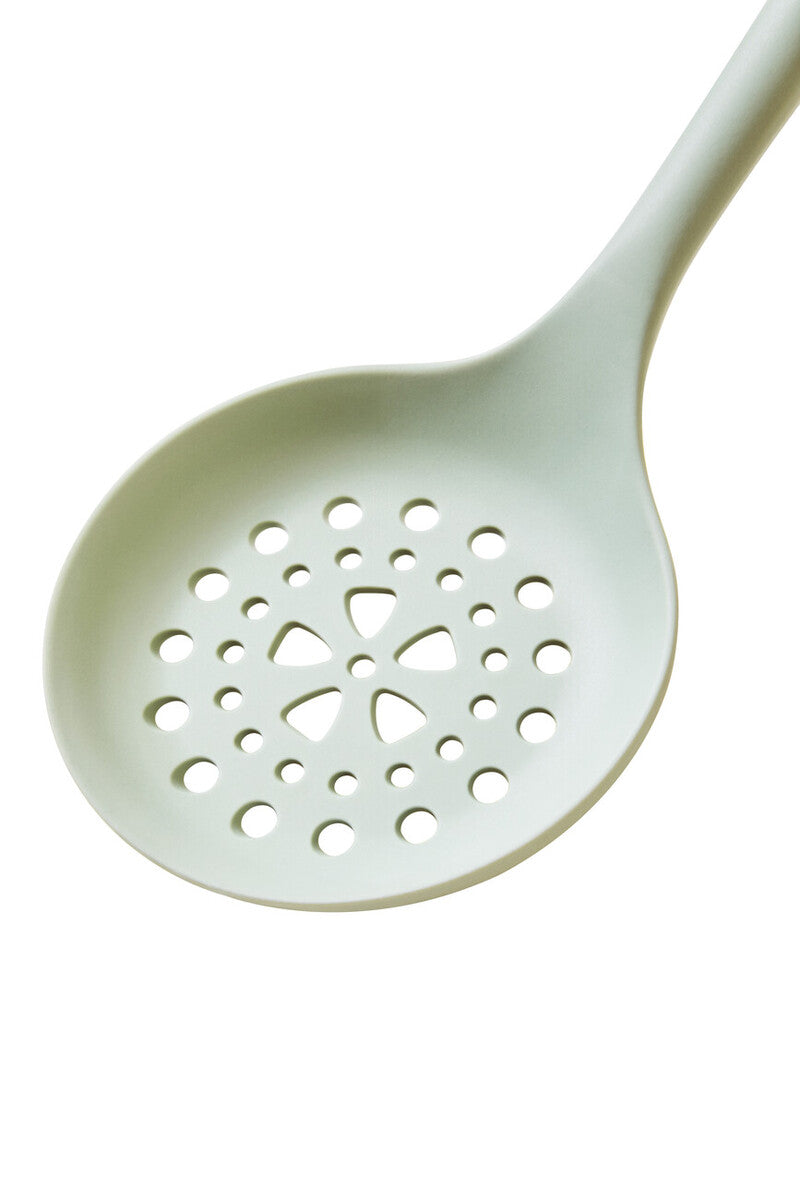Nova Sage Green Silicone Head Skimmer With Round Wood Handle