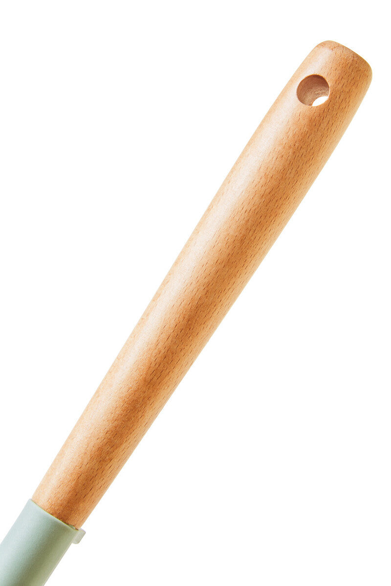 Nova Sage Green Silicone Head Skimmer With Round Wood Handle