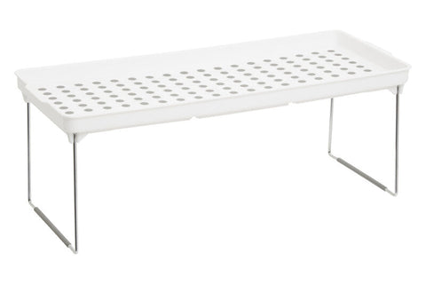Romm Set Of 2 White And Grey Foldable Cabinet Racks