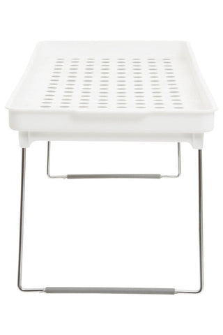 Romm Set Of 2 White And Grey Foldable Cabinet Racks