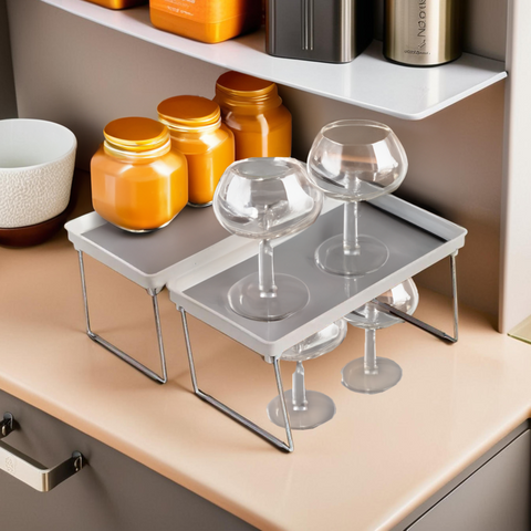 Romm Set Of Two Foldable Cabinet Racks