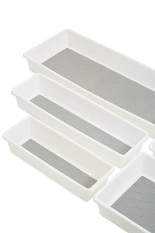 Romm Set Of 5 Plastic Drawer Organiser