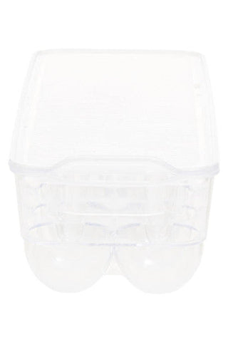 Romm Clear Plastic 14 Egg Storage Tray With Lid
